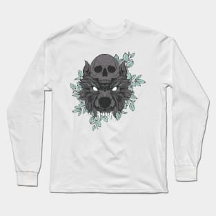 Wolf Skull Long Sleeve T-Shirt